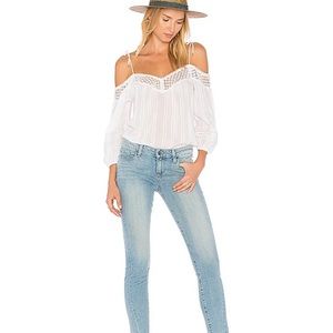 SOLD PAIGE SKYLINE ANKLE PEG LIGHT WASH STRETCH JEANS